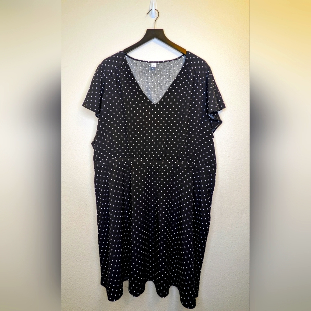 Old Navy Black Polka Dot Dress